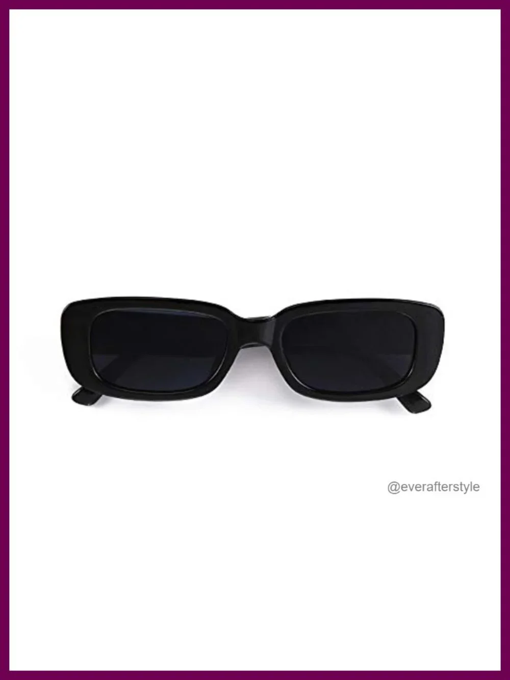 Chunky Rectangle Sunglasses for Women UV400 Protection
